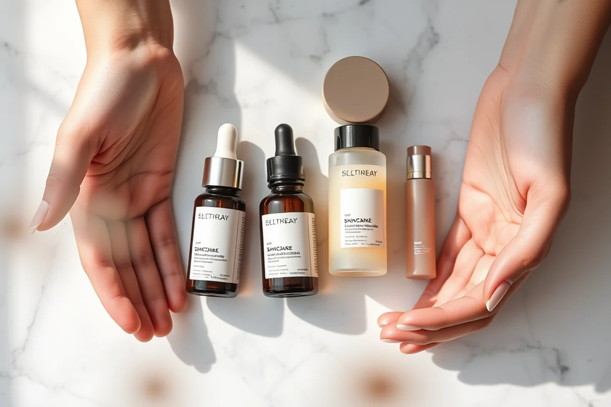 skincare and makeup products — Skincare And Makeup Products (the finished result)